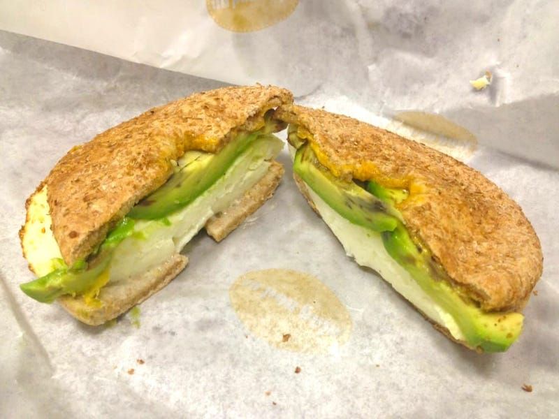Au Bon Pain Egg Whites, Cheddar & Avocado