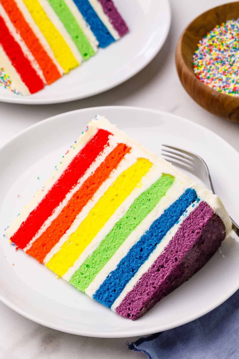Classic Rainbow Layer Cake