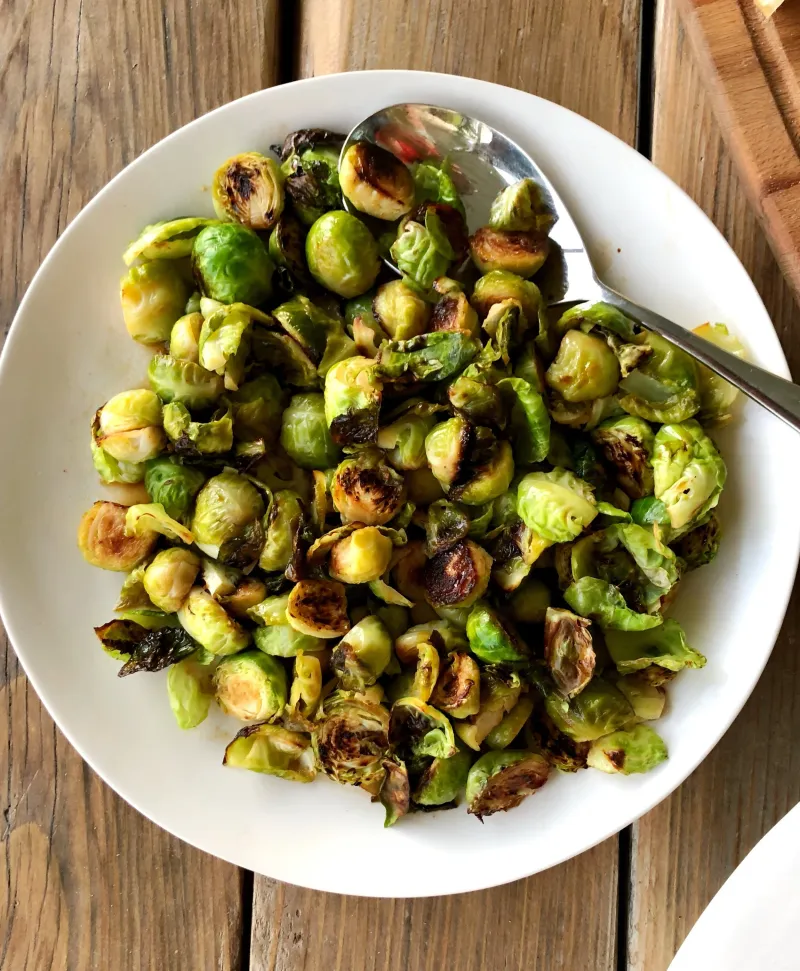 Dijon roasted Brussels sprouts