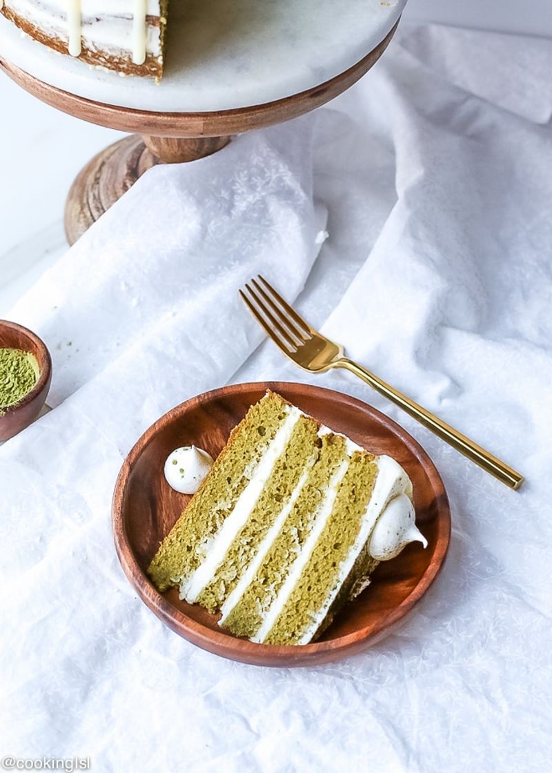 Matcha White Chocolate Cloud Cake