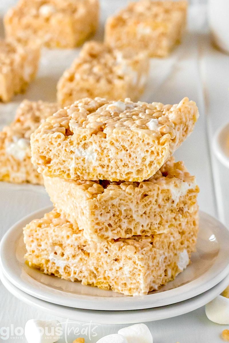 Orange Creamsicle Rice Krispie Treats