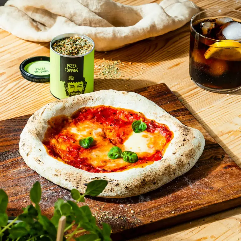 Neapolitan-Style Pizza With Buffalo Mozzarella and Basil