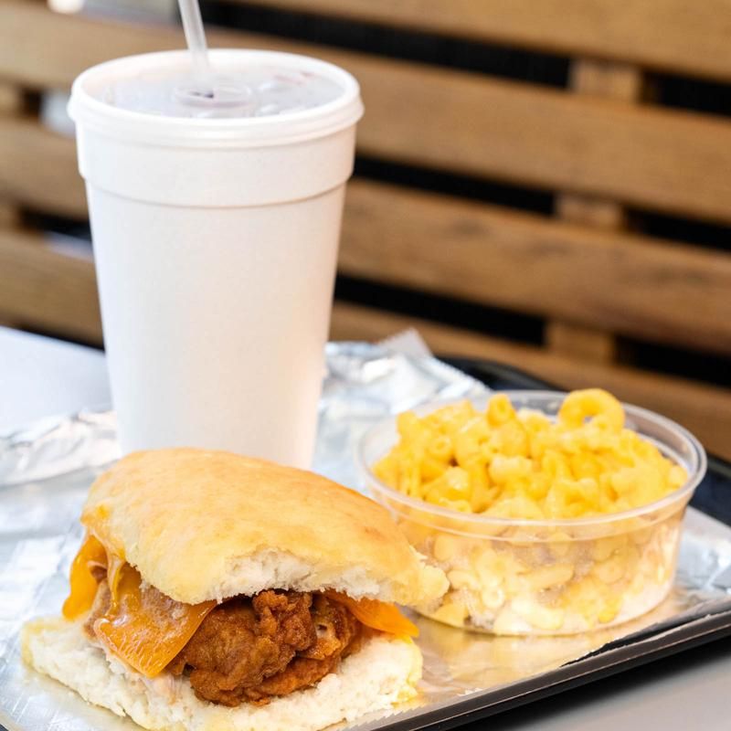 Famous Chicken and Cheddar Biscuit