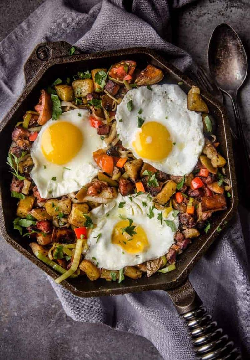 Ham Hash with Crispy Potatoes