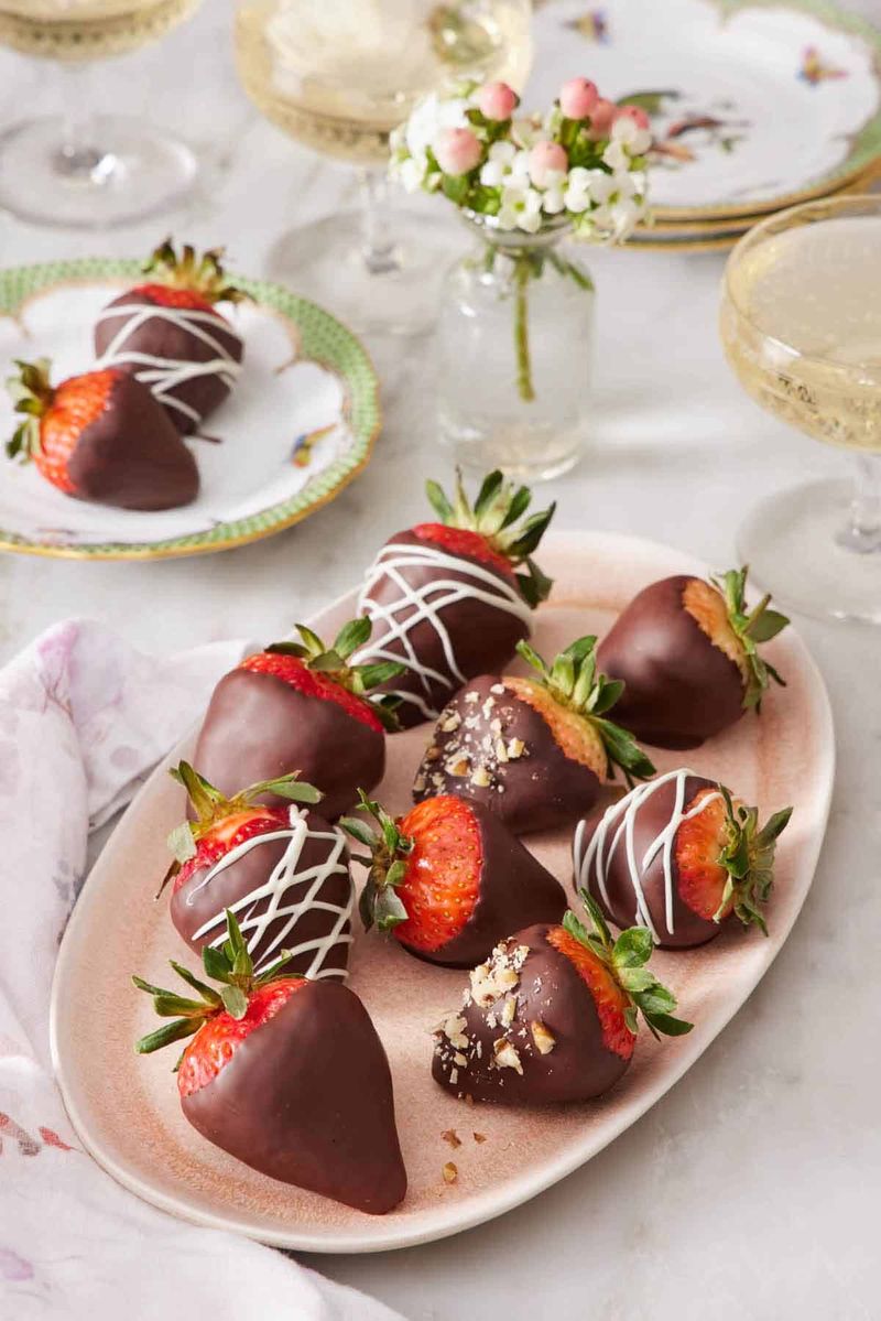 Chocolate-dipped strawberries