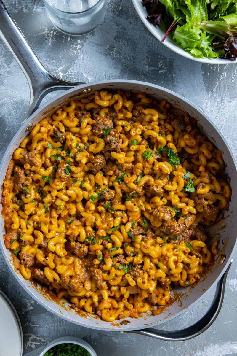 Corned Beef Mac and Cheese