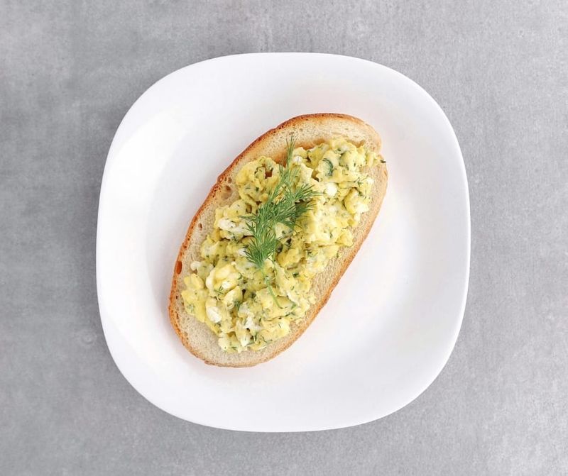 Dill and Feta Scrambled Eggs
