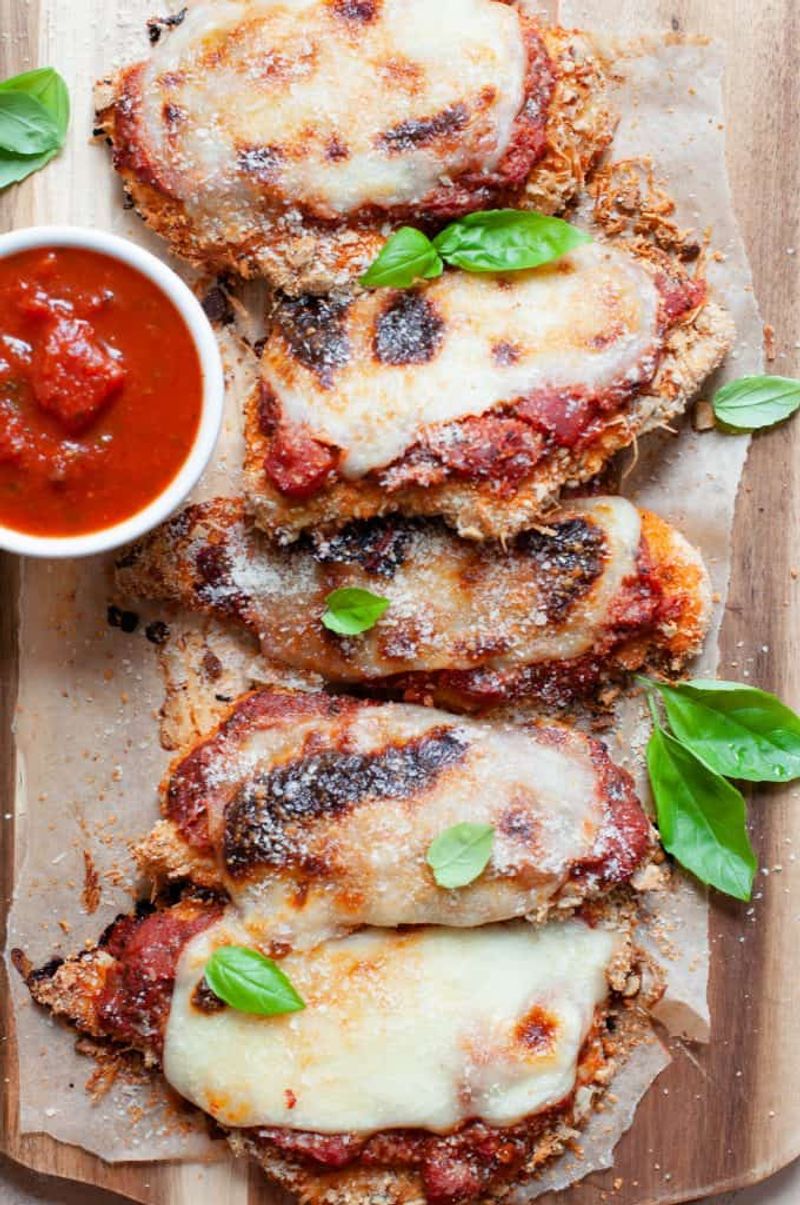 Baked chicken parmesan (lighter style)