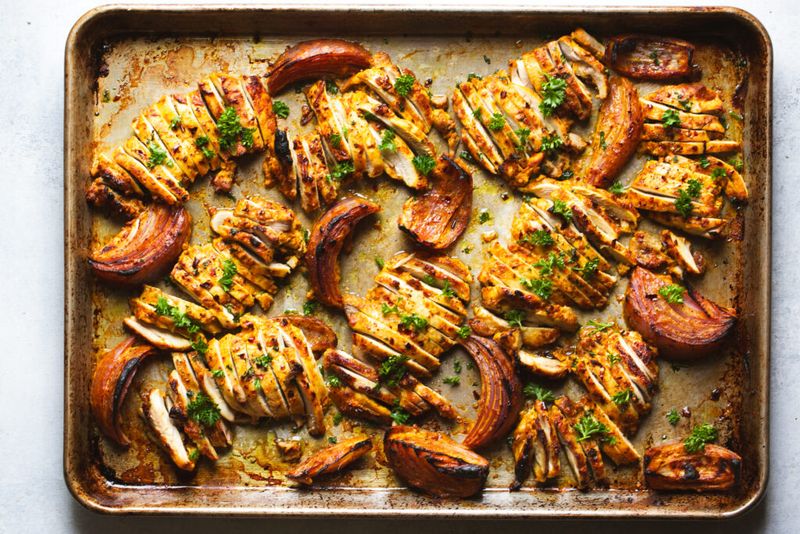 Chicken Shawarma Tray Bake