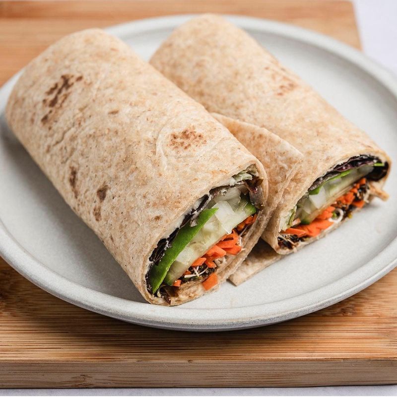 Hummus Veggie Wraps