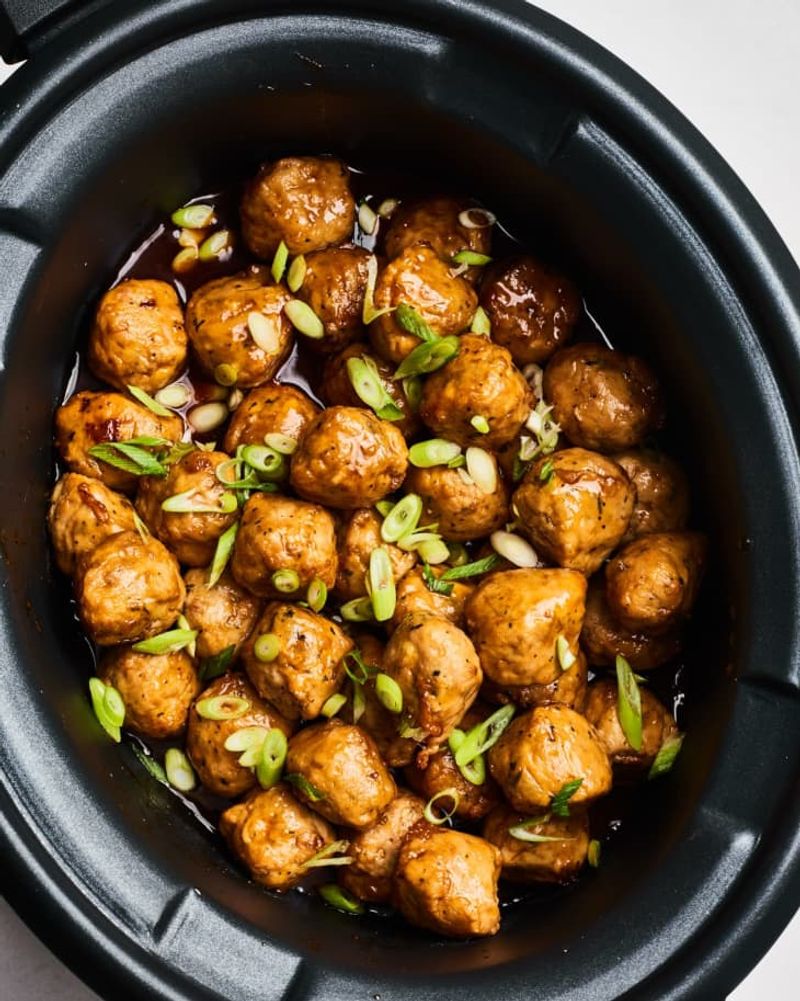 Crockpot Honey Garlic Meatballs