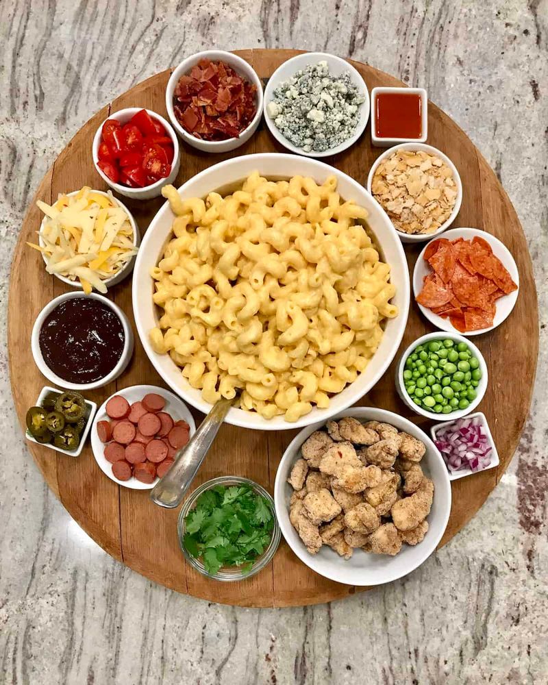 Mac and cheese tray