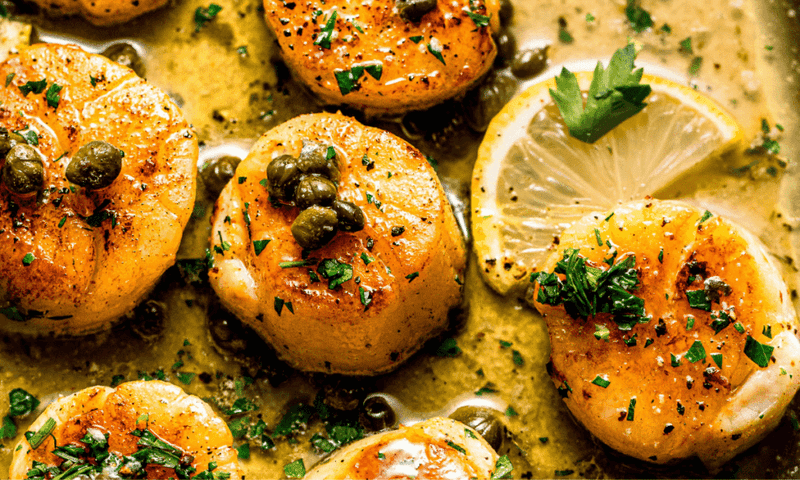Seared Scallops with Brown Butter