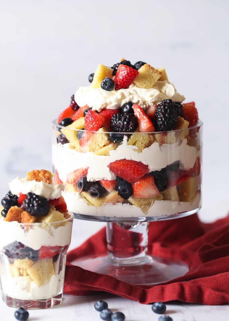 Fruit and Pound Cake Parfait