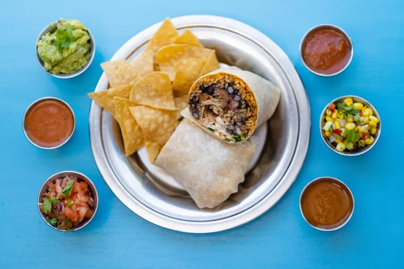 New Hampshire: Maple BBQ Chicken Burrito at Dos Amigos