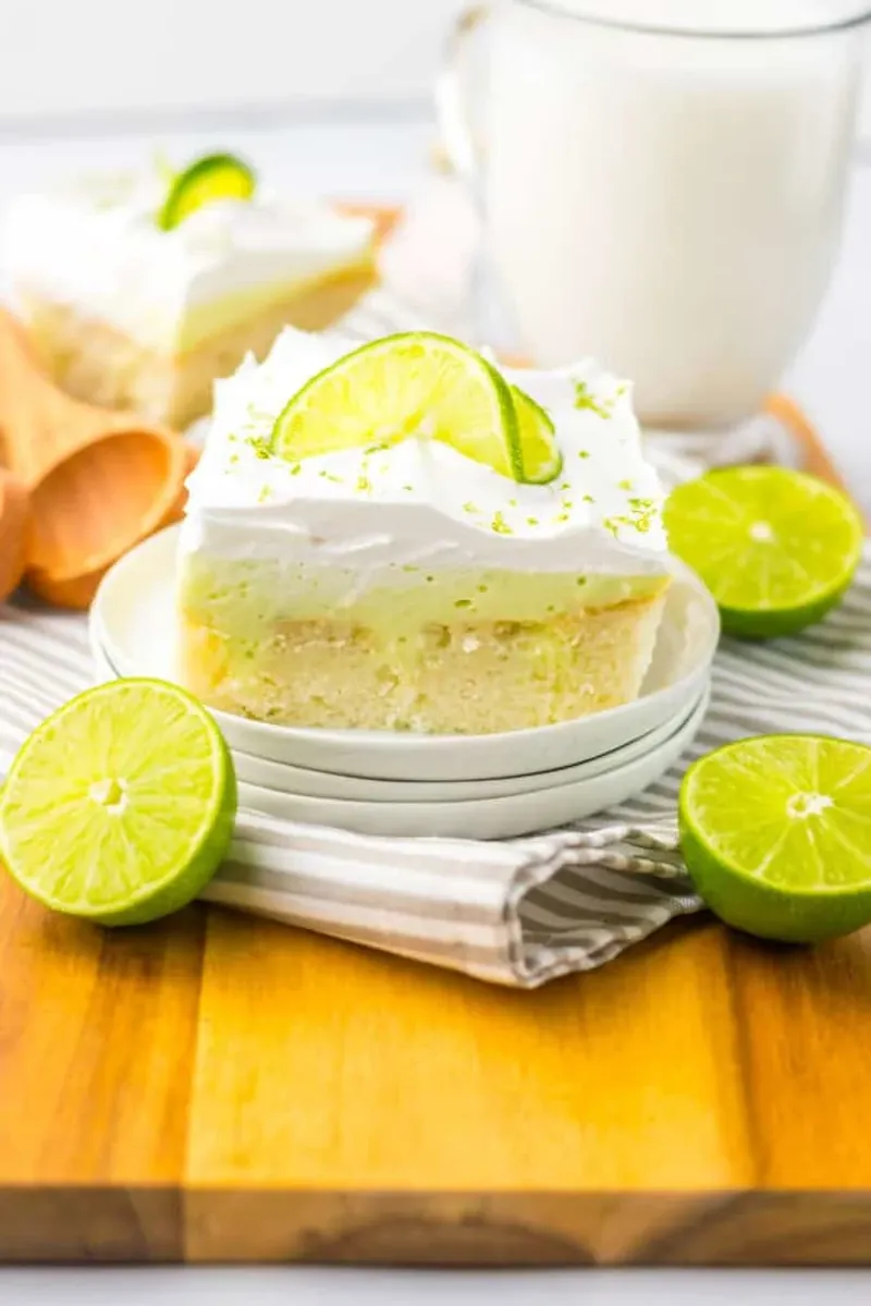 Lime Coconut Poke Cake