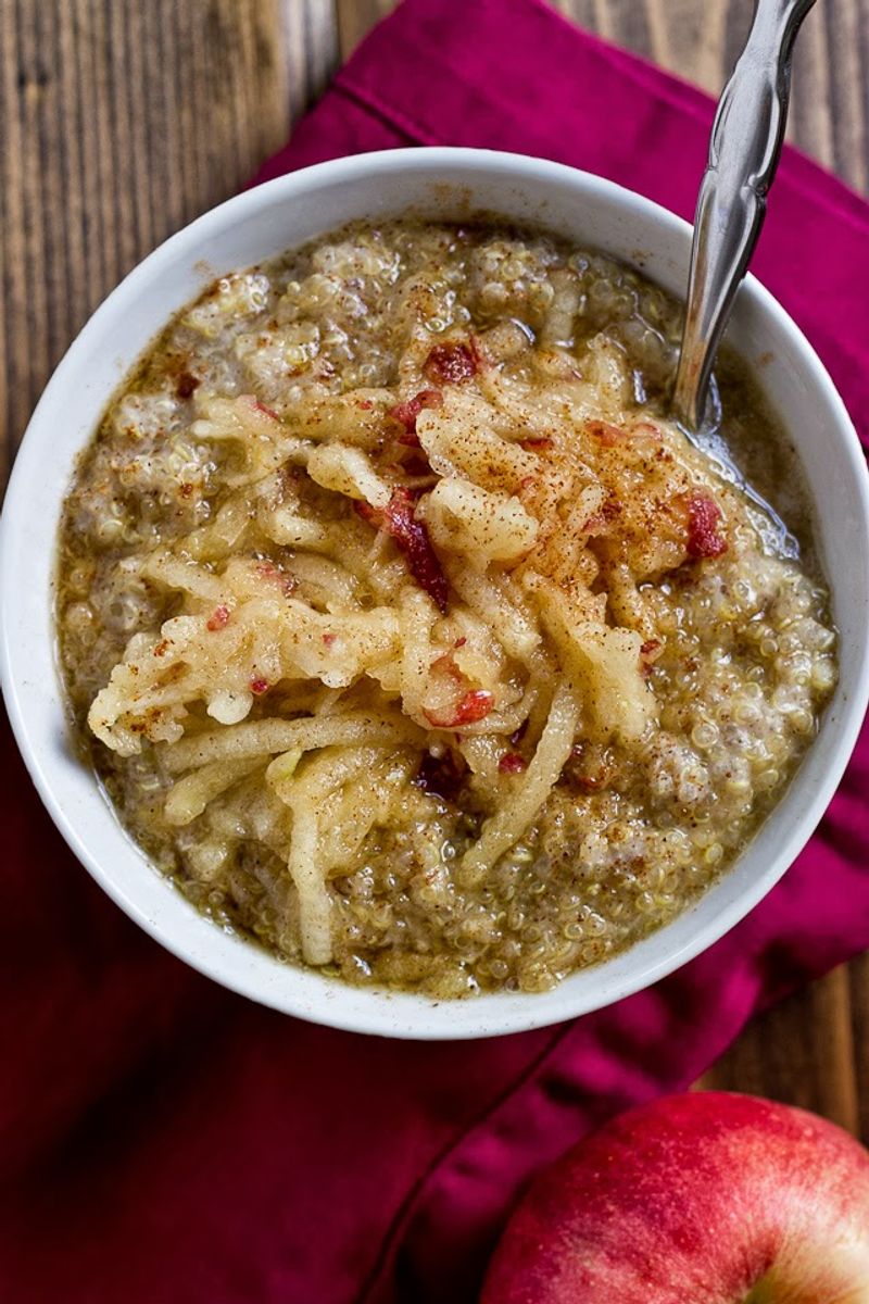Spiced Apple Quinoa Breakfast Bowl