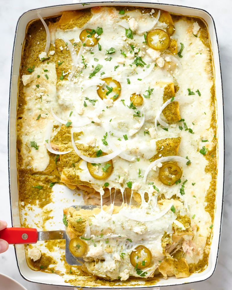 Enchiladas Suizas Breakfast Bake