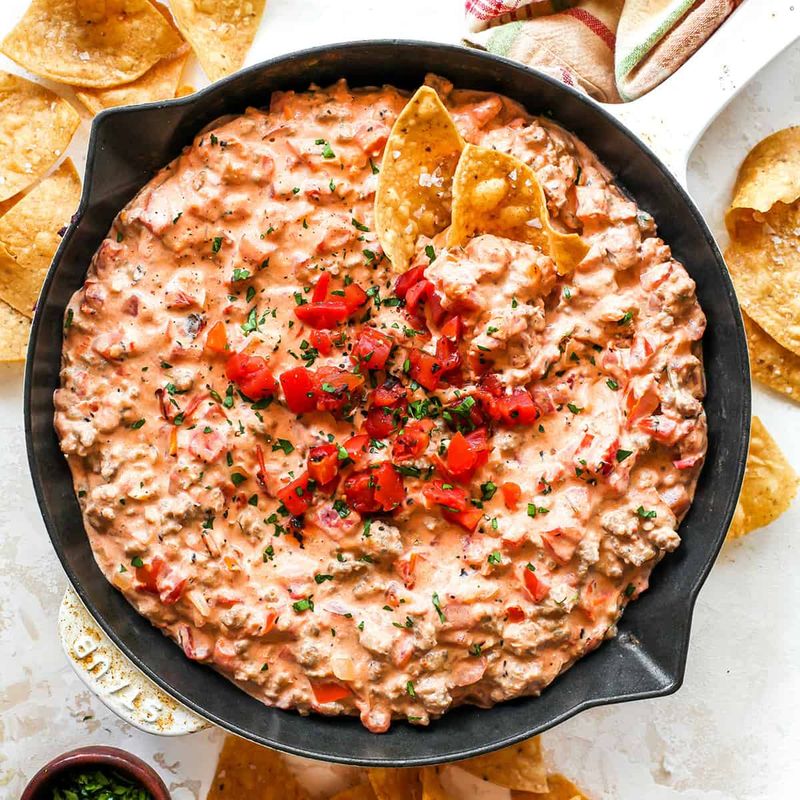 Hot Sausage and Cream Cheese Dip