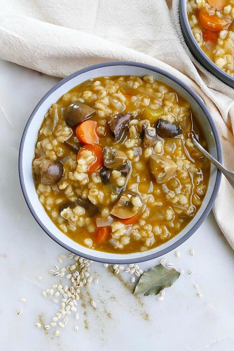 Slow Cooker Lentil and Barley Pilaf