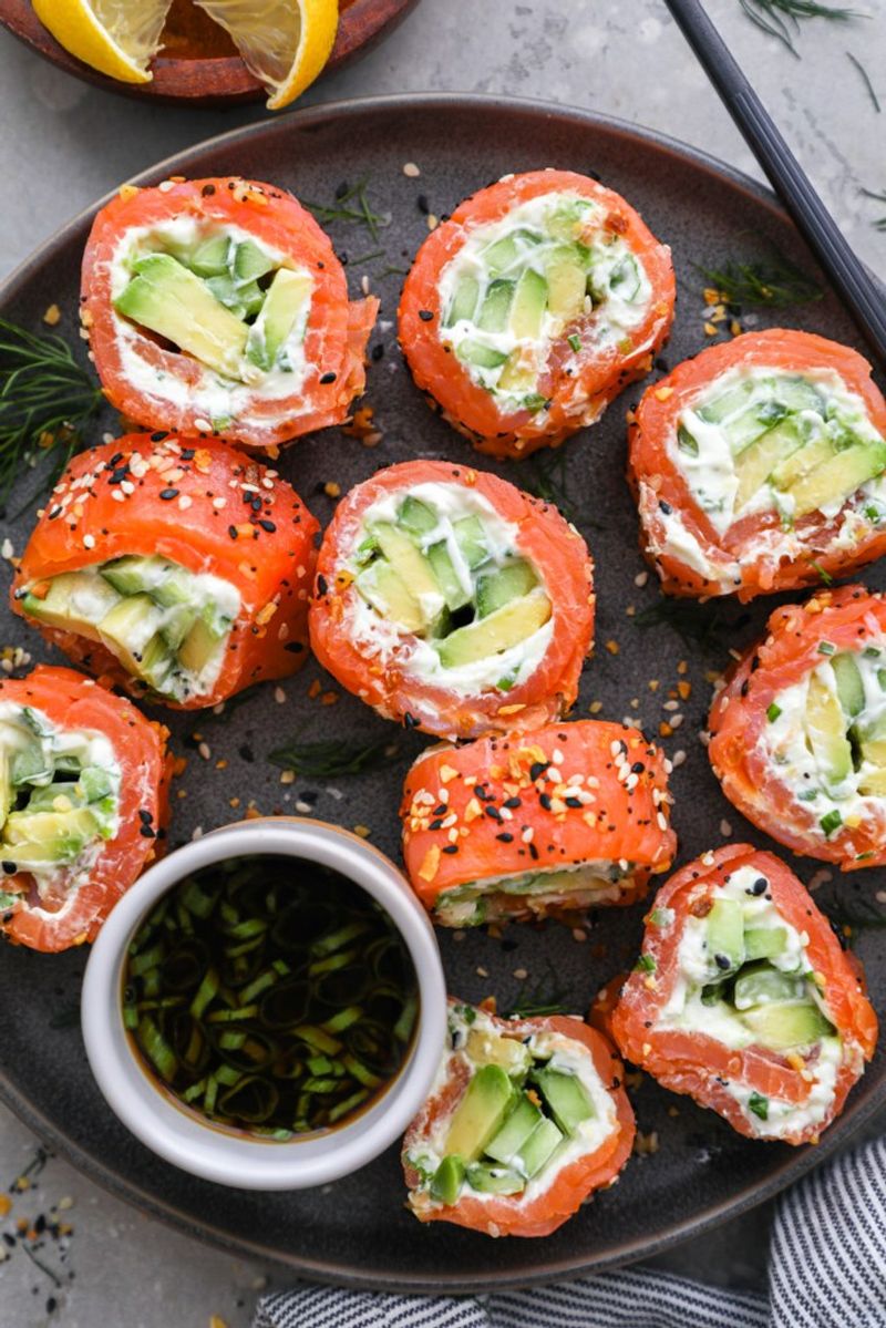 Smoked Salmon Roll-Ups