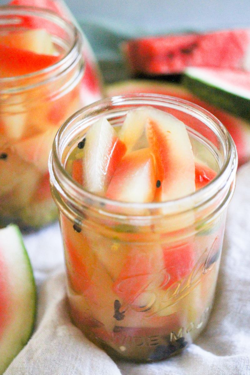 Pickled watermelon rind