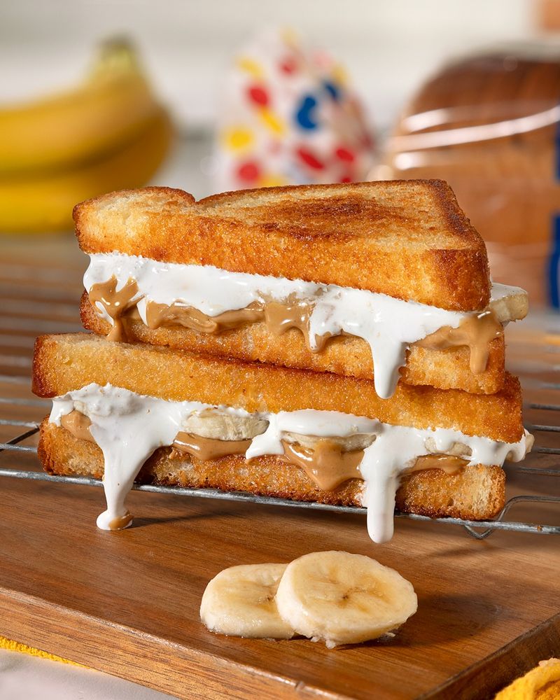 Fluffernutter Banana Sandwich