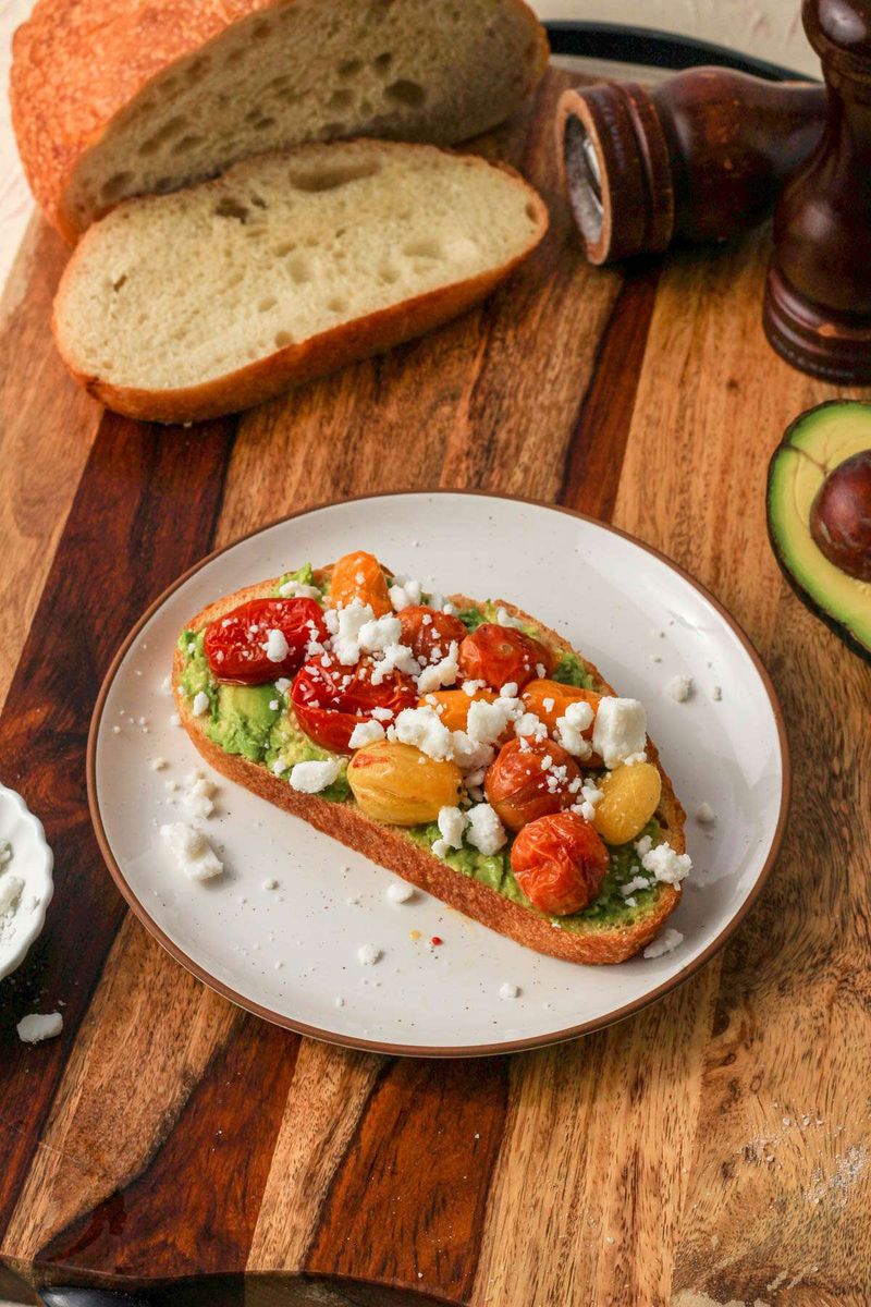 Avocado Toast With Crumbled Feta