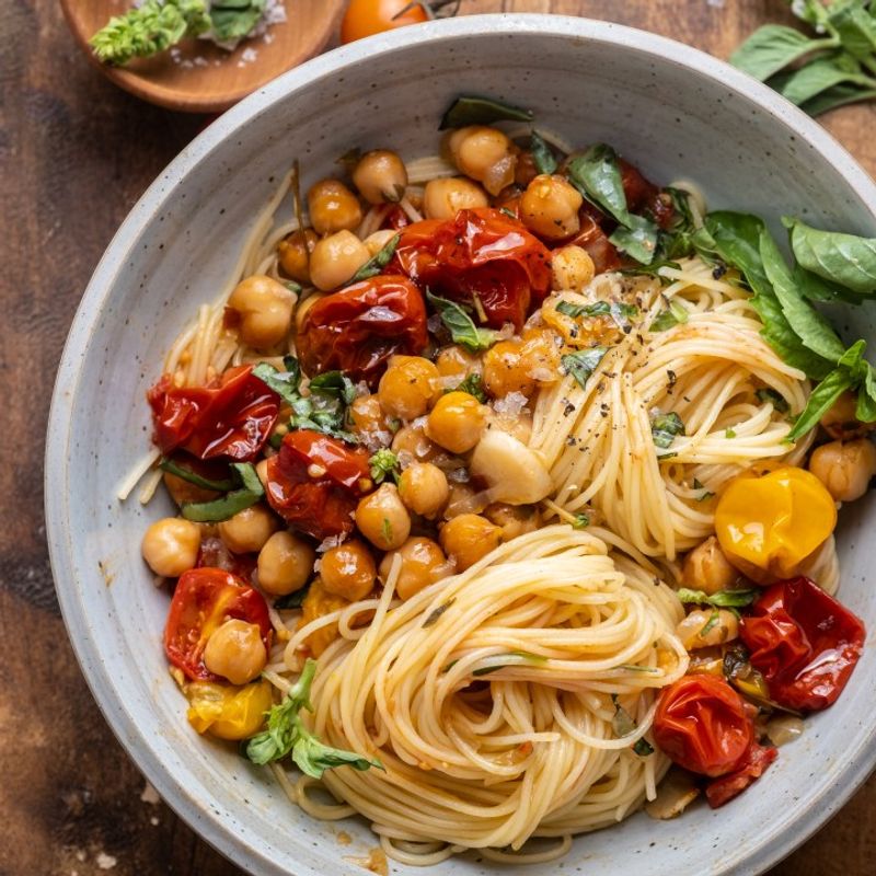 Swap white pasta for lentil or chickpea pasta