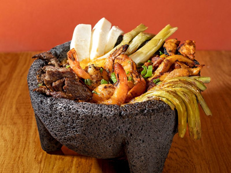 Molcajete platters