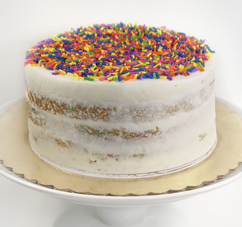 Confetti Funfetti Sheet Cake from Baked by Melissa
