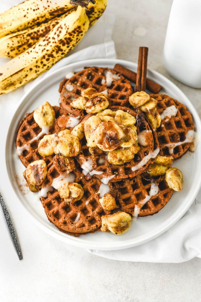 Banana waffles