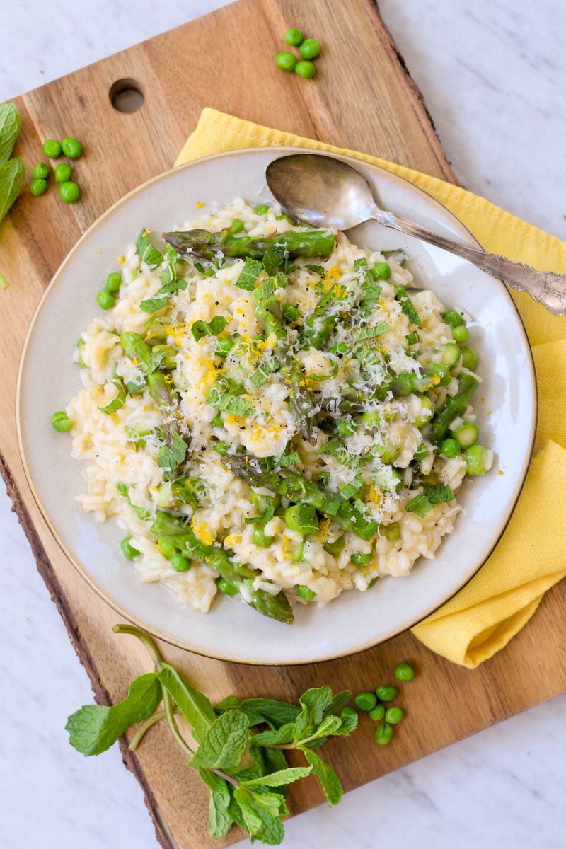 Spring Pea and Asparagus Risotto