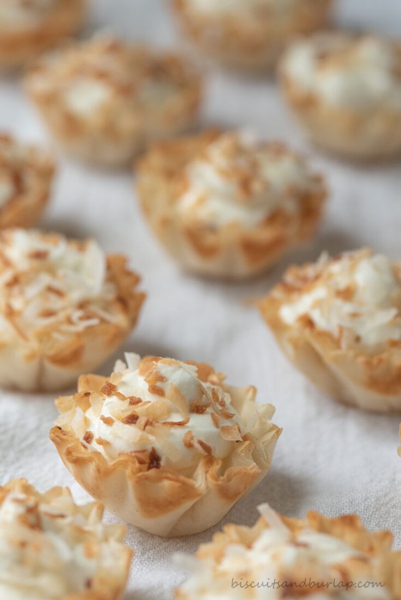 Coconut Cream Egg Tartlets