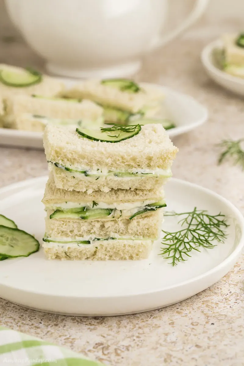 Cucumber and Cream Cheese Sandwiches