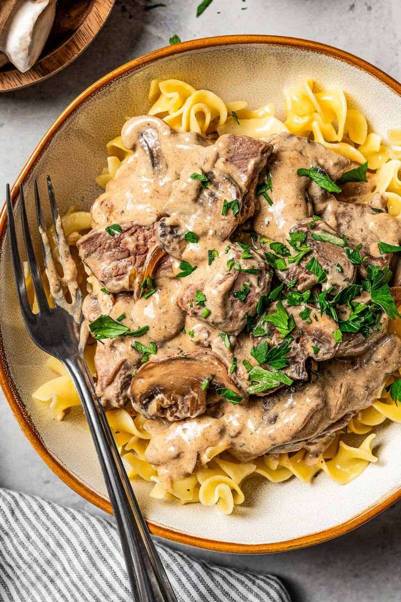 Beef and Mushroom Stroganoff