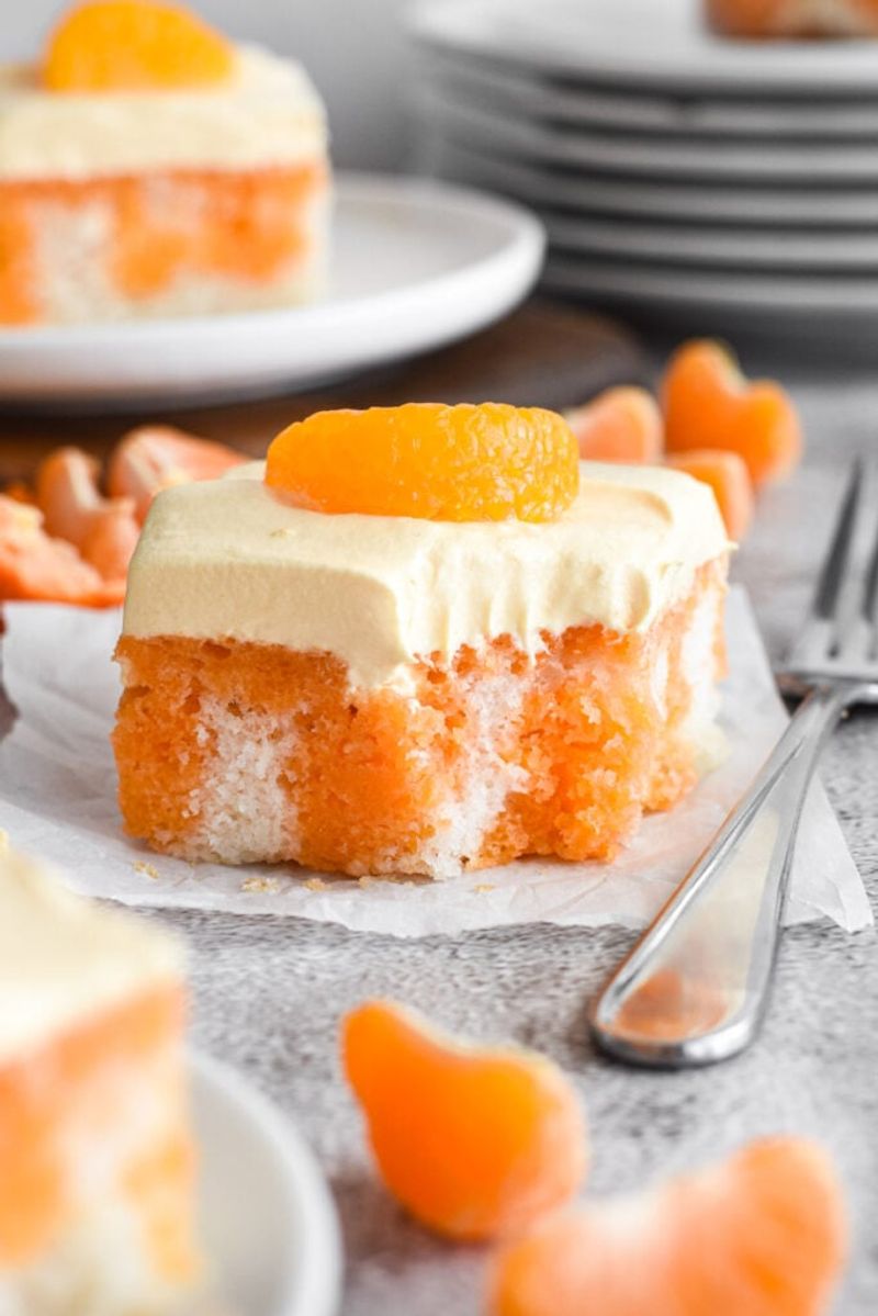Orange Creamsicle Sheet Cake