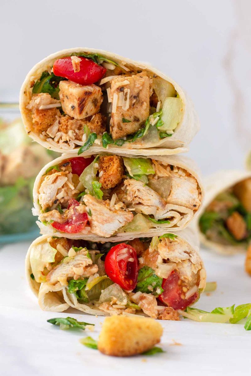 Chicken Caesar Wraps