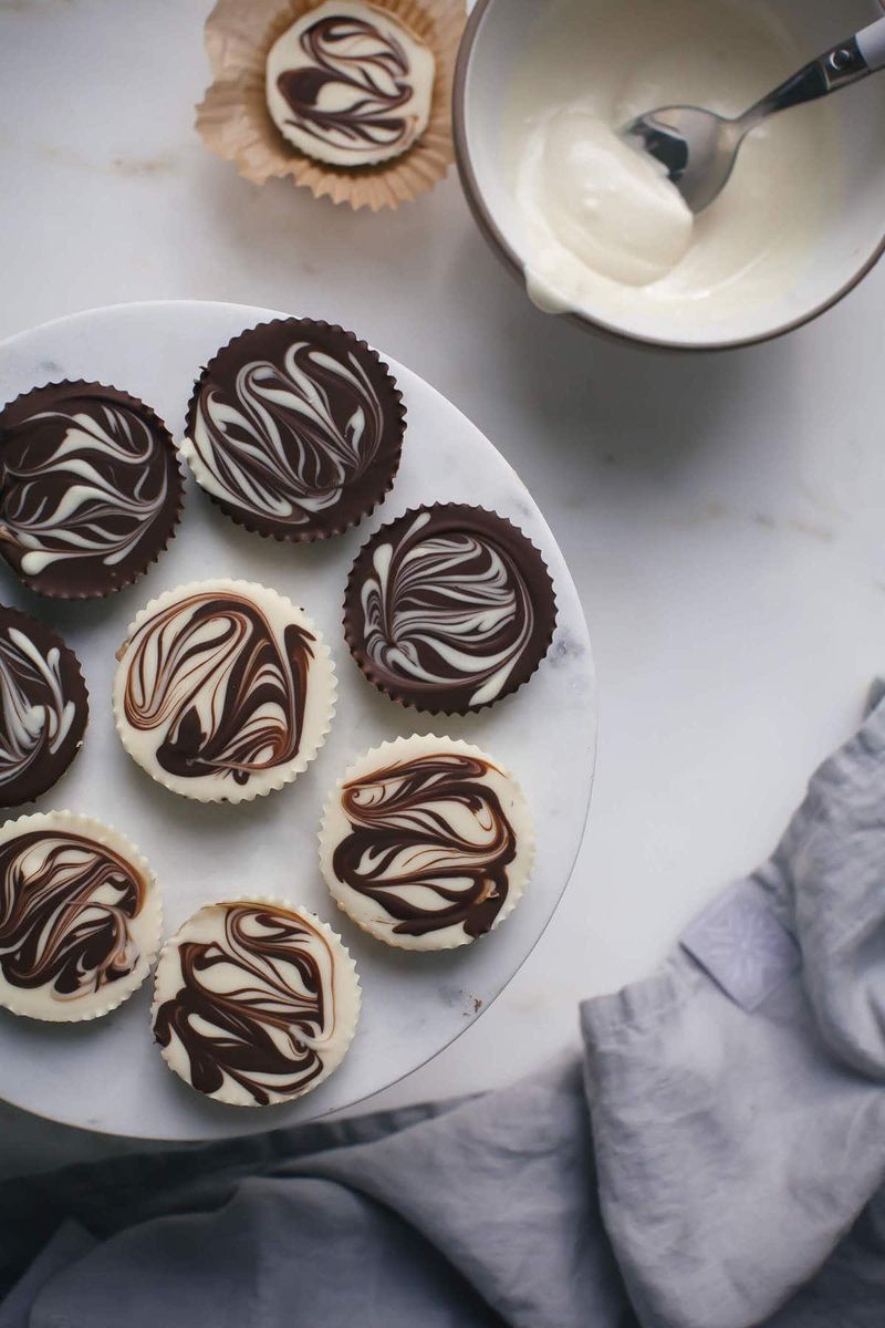 Dark Chocolate Tahini Halva Swirl