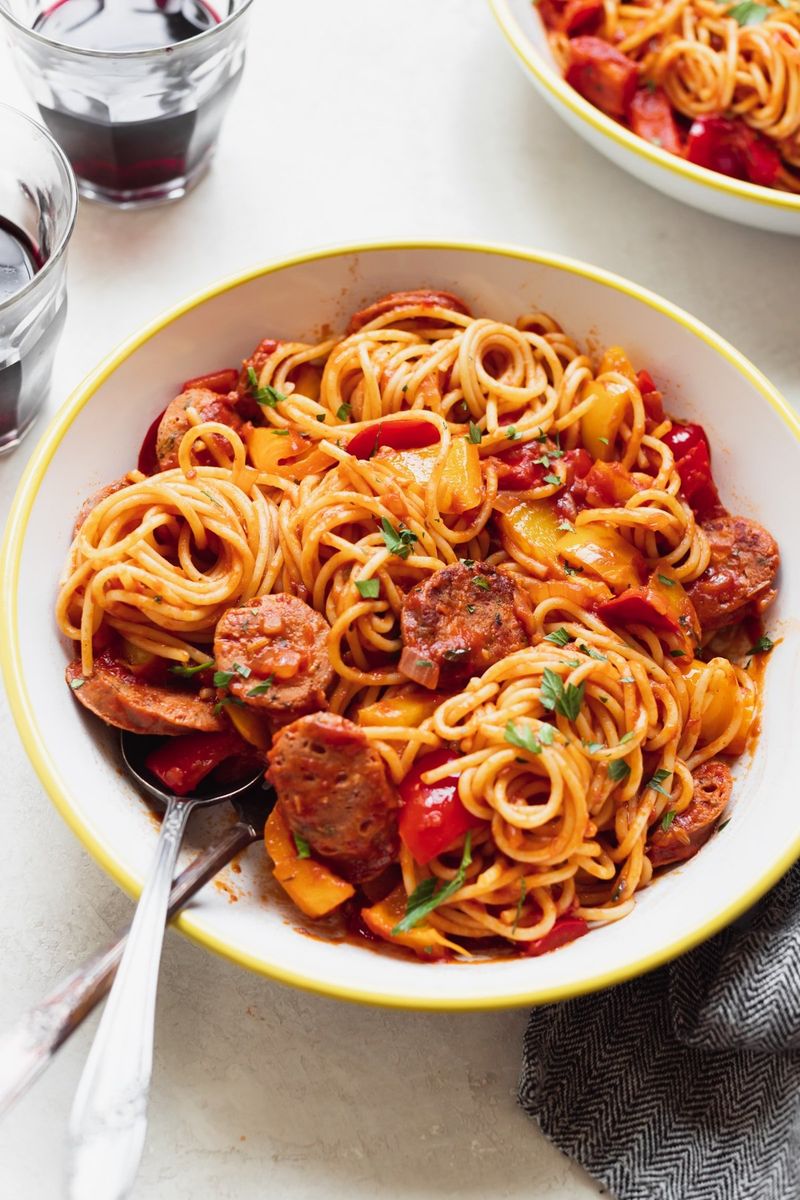 Sausage and Peppers Pasta