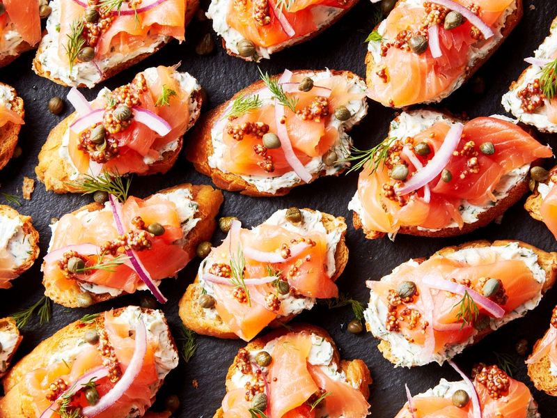 Irish soda bread crostini