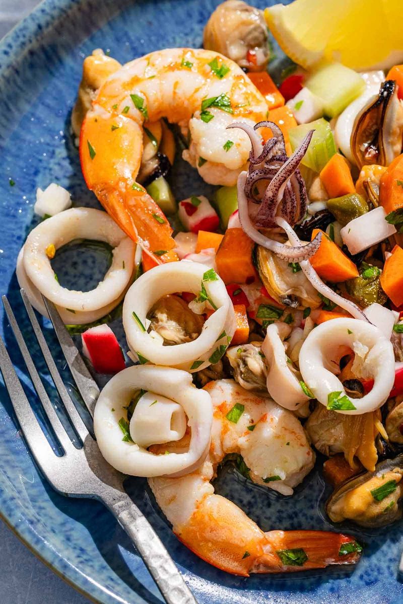 Mediterranean Chopped Seafood Salad