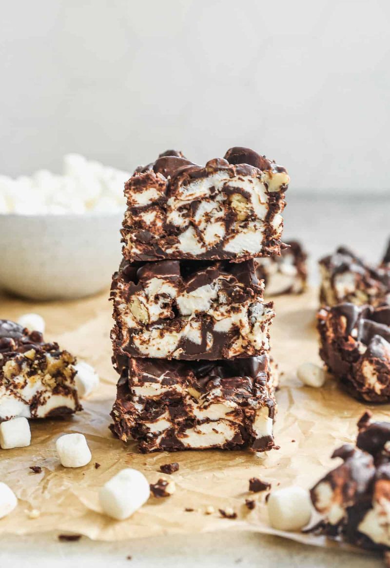Rocky Road Fluff Fudge
