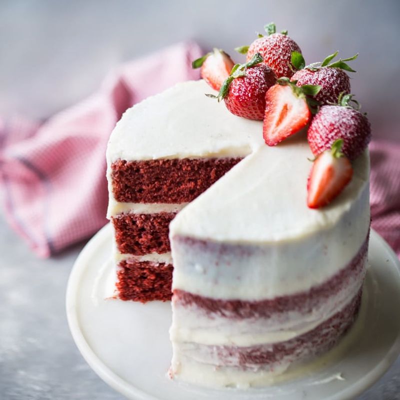 Red Velvet Cake with Cream Cheese Frosting