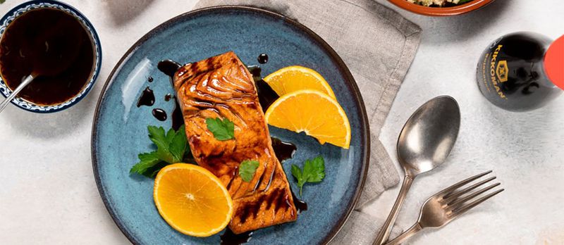 Make an orange-soy glaze