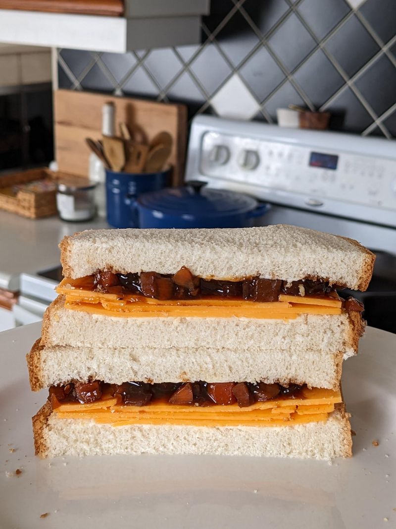 British Cheddar and Branston Pickle