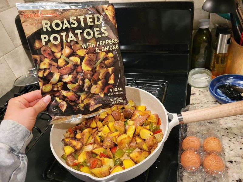 Roasted Potatoes with Peppers and Onions