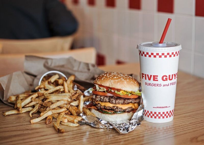 Five Guys Cheeseburger