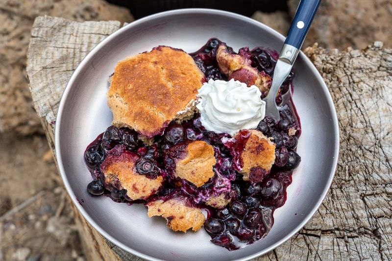 Huckleberry Cobbler (Dutch Oven)