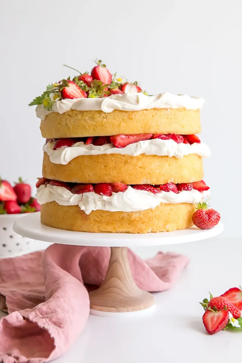 Strawberry Shortcake Layer Cake